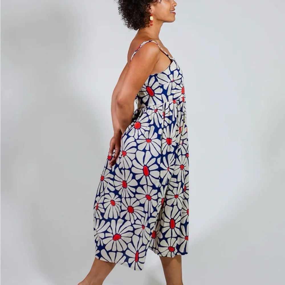 Mata Traders Sofia Midi Dress in Navy Floral in size XL - Picture 3 of 13